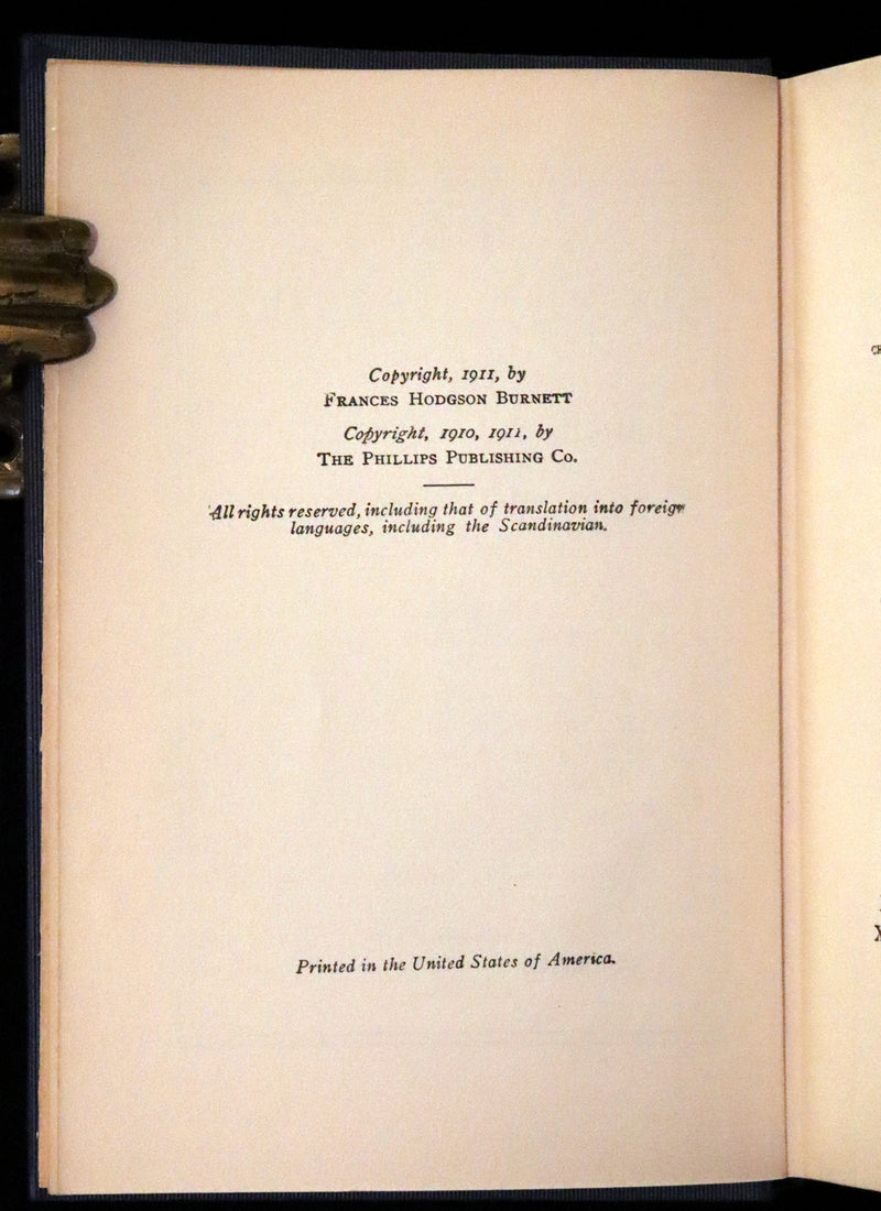 1911 Rare First Edition Book - The Secret Garden by Frances Hodgson Burnett.