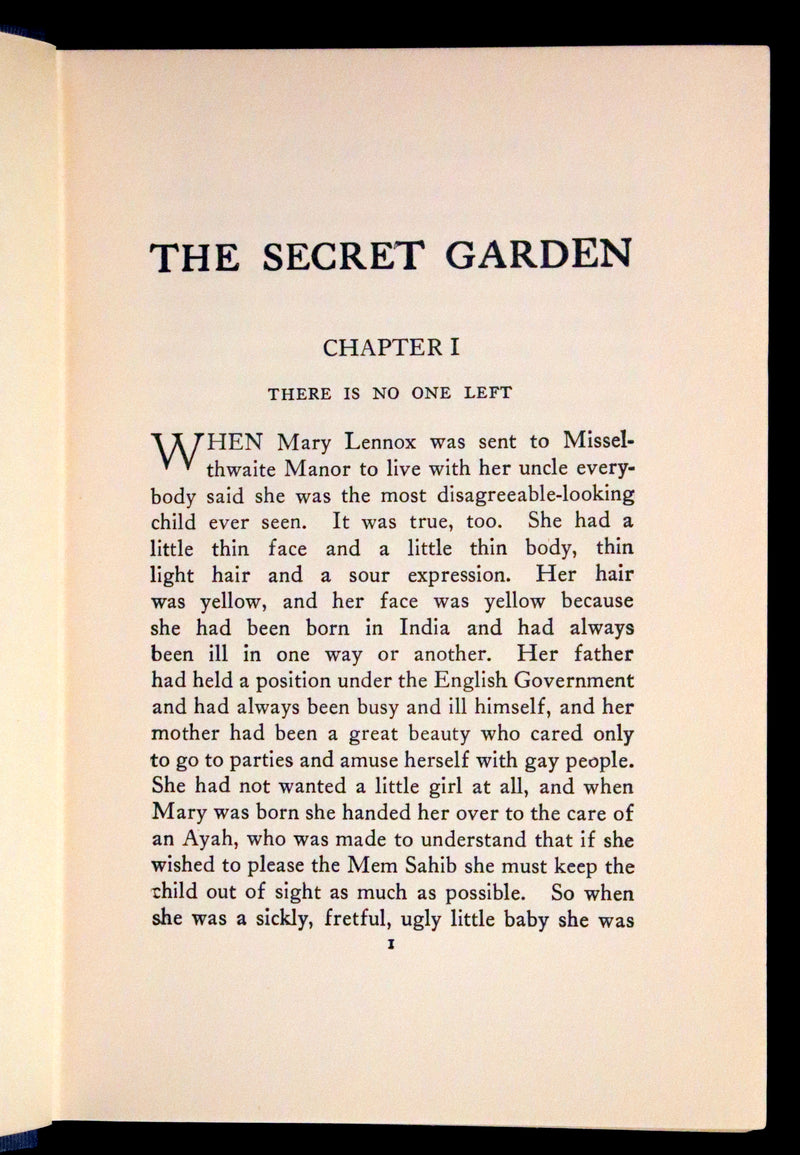 1911 Rare First Edition Book - The Secret Garden by Frances Hodgson Burnett.