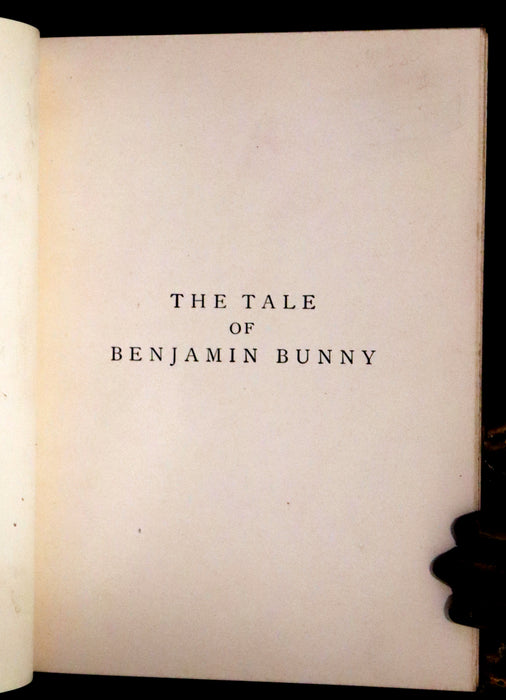 1904 First US Edition - The Tale of Benjamin Bunny by Beatrix Potter.