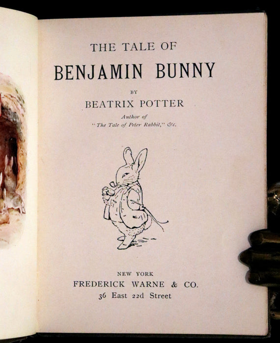 1904 First US Edition - The Tale of Benjamin Bunny by Beatrix Potter.