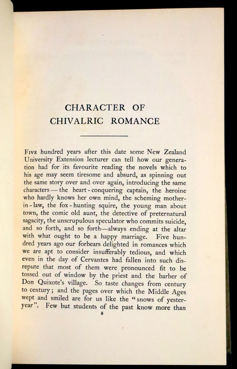1912 Rare Book - Romance and Legend of Chivalry by A. R. Hope Moncrieff. Illustrated.