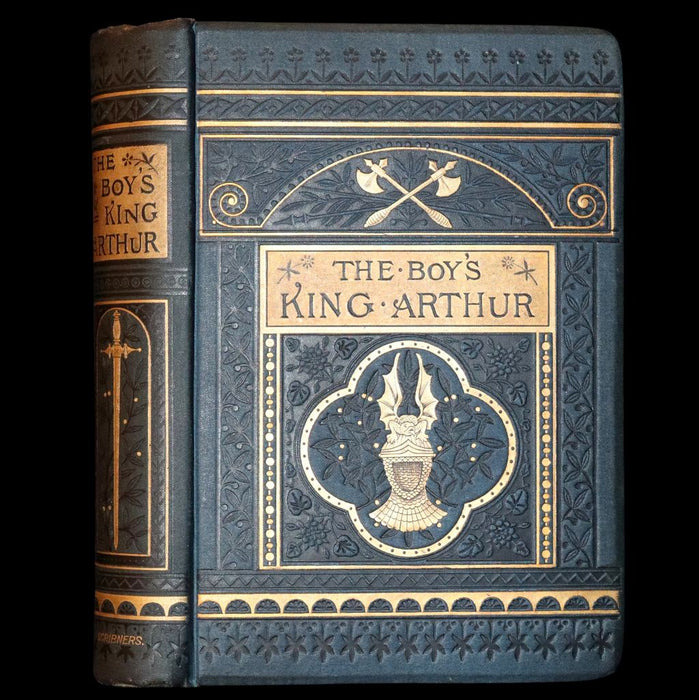 1880 Rare First Edition - The Boy's King Arthur and His Noble Knights of the Round Table illustrated.