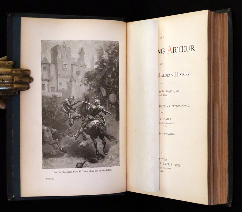 1880 Rare First Edition - The Boy's King Arthur and His Noble Knights of the Round Table illustrated.