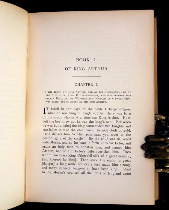 1880 Rare First Edition - The Boy's King Arthur and His Noble Knights of the Round Table illustrated.