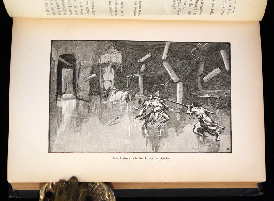 1880 Rare First Edition - The Boy's King Arthur and His Noble Knights of the Round Table illustrated.