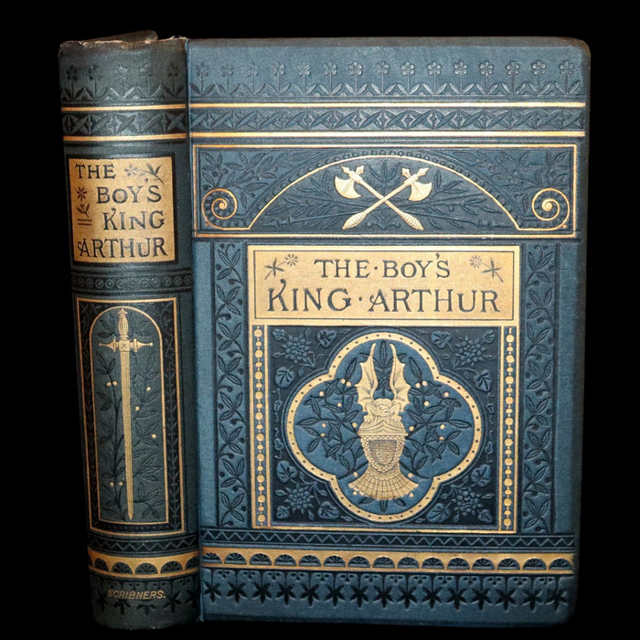 1880 Rare First Edition - The Boy's King Arthur and His Noble Knights of the Round Table illustrated.