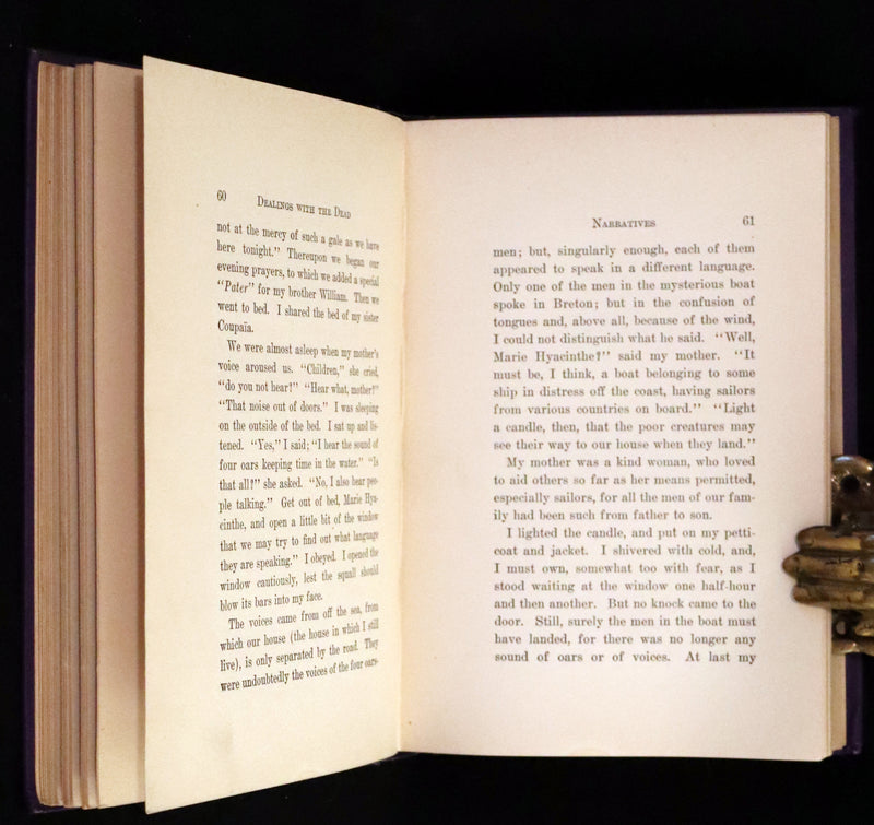 1900 Scarce First US Edition - Dealings With The Dead, Narratives From La Légende de la Mort en Basse Bretagne.