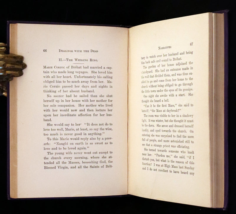 1900 Scarce First US Edition - Dealings With The Dead, Narratives From La Légende de la Mort en Basse Bretagne.