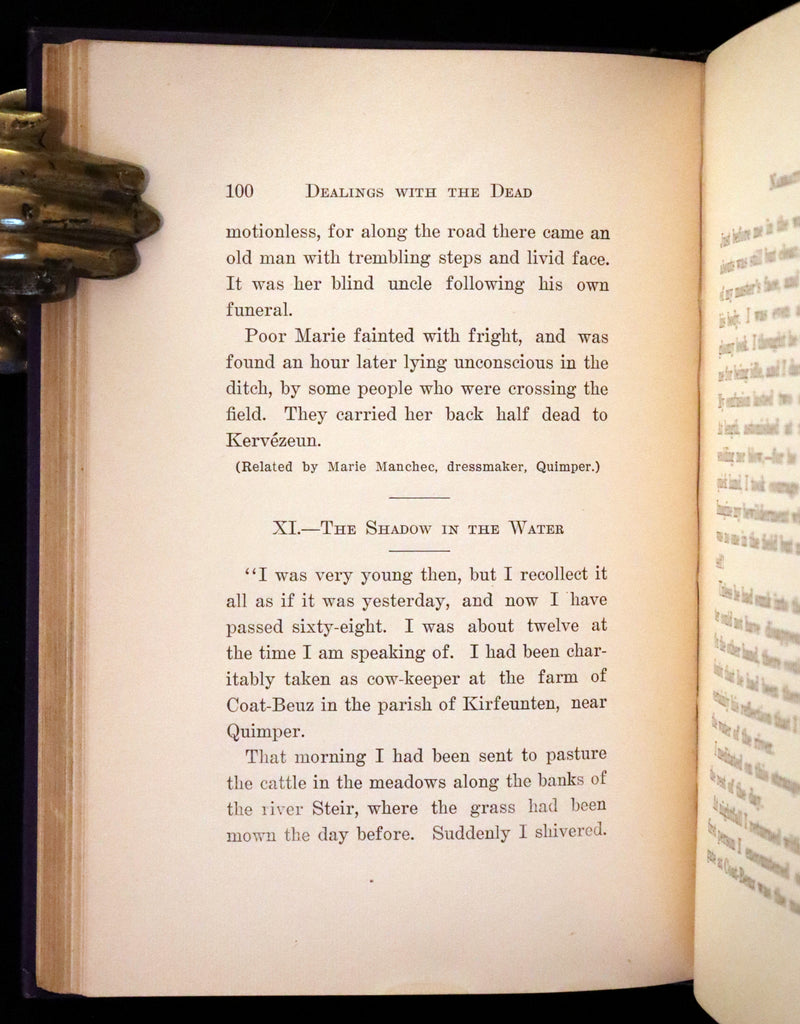 1900 Scarce First US Edition - Dealings With The Dead, Narratives From La Légende de la Mort en Basse Bretagne.