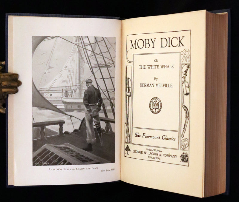 1920 Scarce First Illustrated Edition by Charles O. Golden - Moby Dick or The White Whale by Herman Melville.