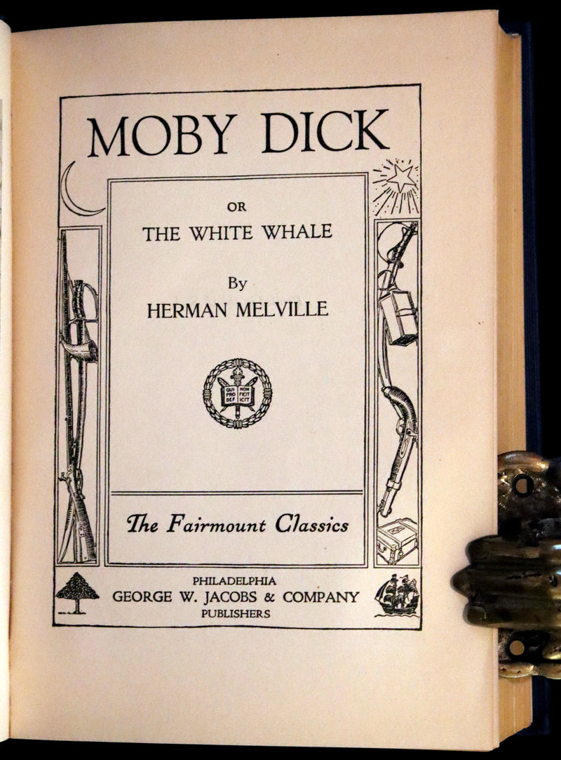 1920 Scarce First Illustrated Edition by Charles O. Golden - Moby Dick or The White Whale by Herman Melville.