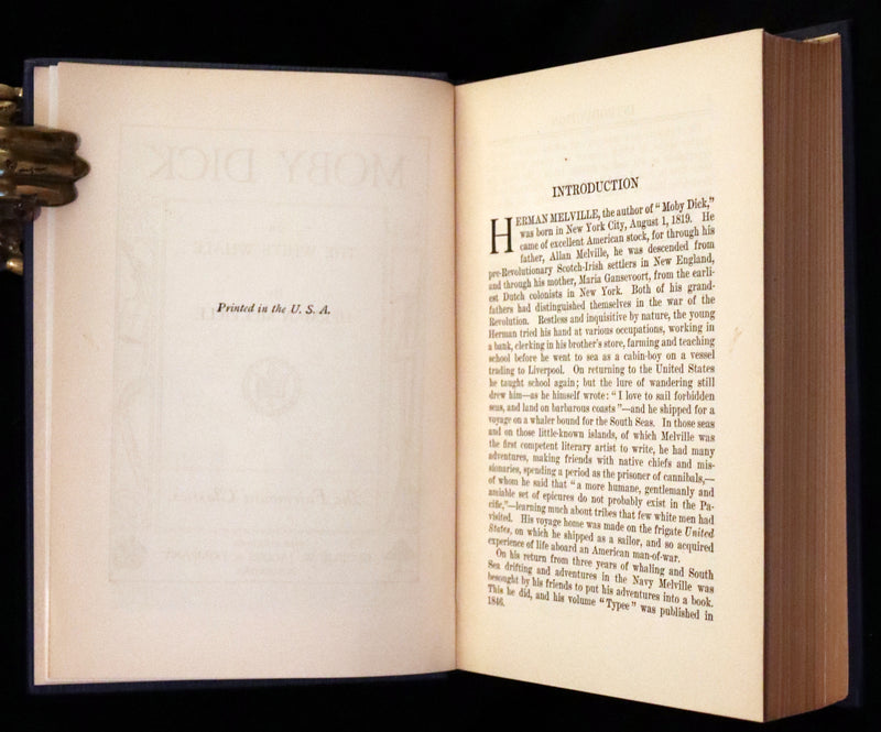 1920 Scarce First Illustrated Edition by Charles O. Golden - Moby Dick or The White Whale by Herman Melville.