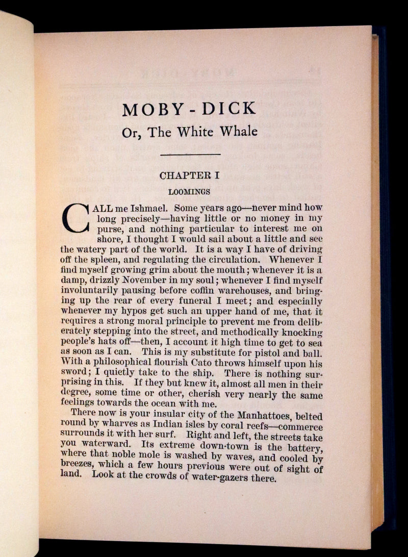 1920 Scarce First Illustrated Edition by Charles O. Golden - Moby Dick or The White Whale by Herman Melville.