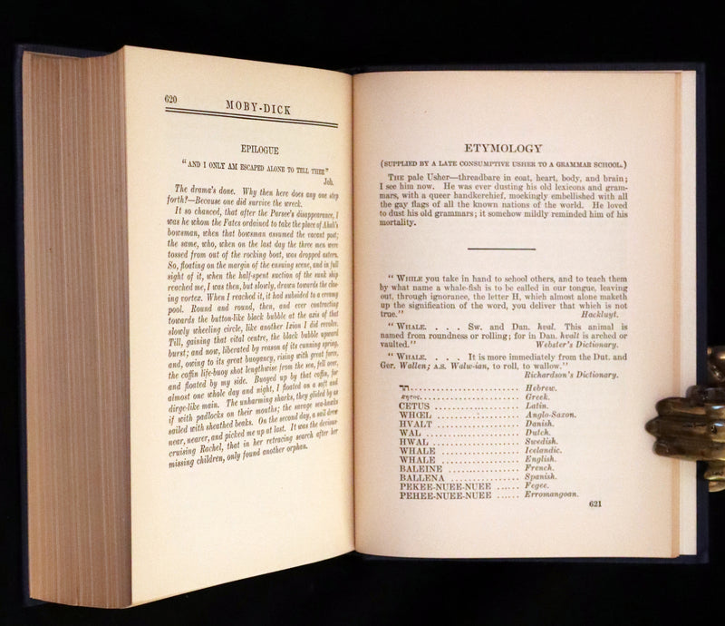 1920 Scarce First Illustrated Edition by Charles O. Golden - Moby Dick or The White Whale by Herman Melville.
