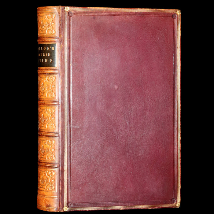 1833 Rare Book ~  The Course of Time: A Poem, in Ten Books by the Scottish poet Robert Pollok.