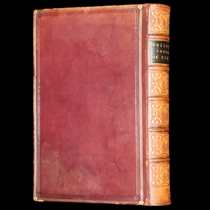 1833 Rare Book ~  The Course of Time: A Poem, in Ten Books by the Scottish poet Robert Pollok.