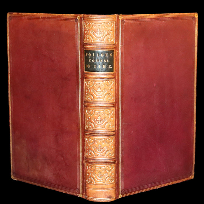 1833 Rare Book ~  The Course of Time: A Poem, in Ten Books by the Scottish poet Robert Pollok.