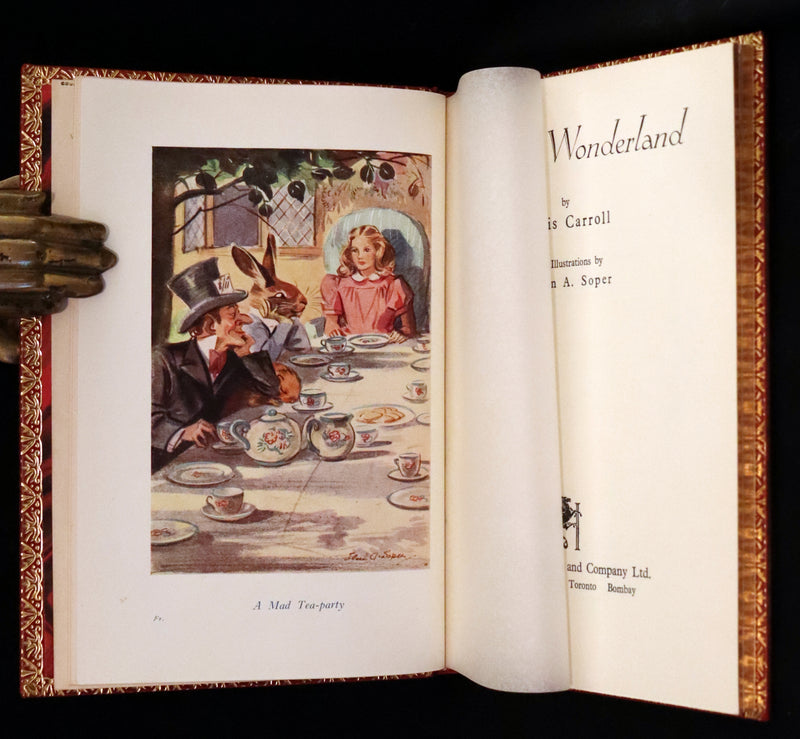 1947 Scarce 1stED in Bayntun Binding - Alice in Wonderland, First Edition Illustrated by Eileen Soper.