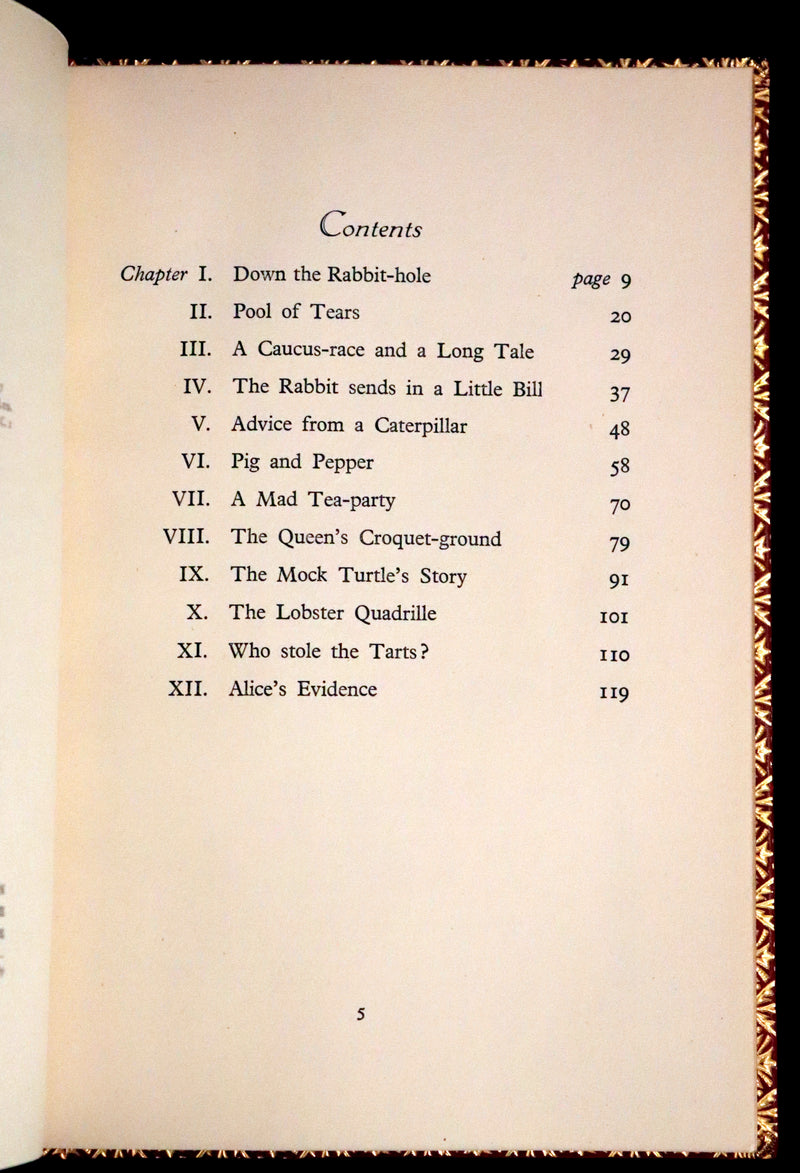 1947 Scarce 1stED in Bayntun Binding - Alice in Wonderland, First Edition Illustrated by Eileen Soper.