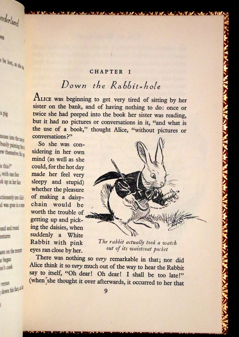 1947 Scarce 1stED in Bayntun Binding - Alice in Wonderland, First Edition Illustrated by Eileen Soper.
