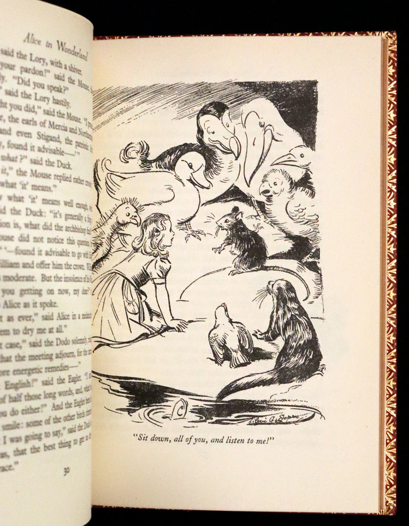 1947 Scarce 1stED in Bayntun Binding - Alice in Wonderland, First Edition Illustrated by Eileen Soper.