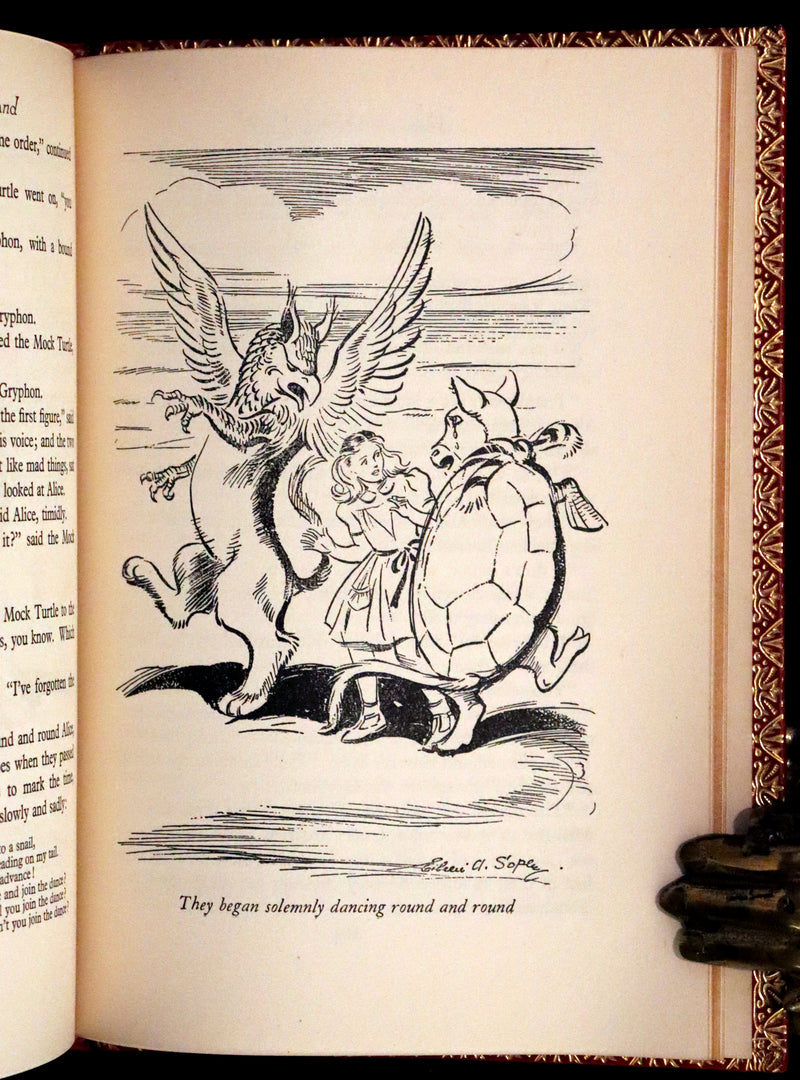 1947 Scarce 1stED in Bayntun Binding - Alice in Wonderland, First Edition Illustrated by Eileen Soper.