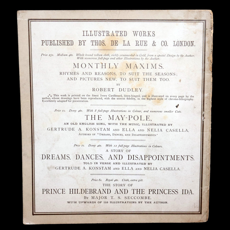 1882 Scarce First Illustrated Edition by George R. Halkett - Rumpelstiltskin by The Brothers Grimm.
