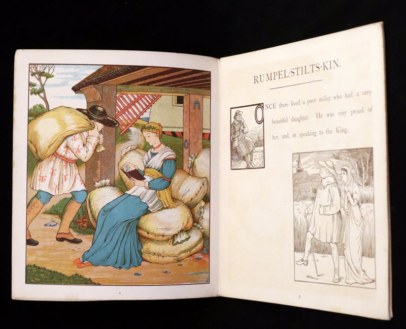 1882 Scarce First Illustrated Edition by George R. Halkett - Rumpelstiltskin by The Brothers Grimm.