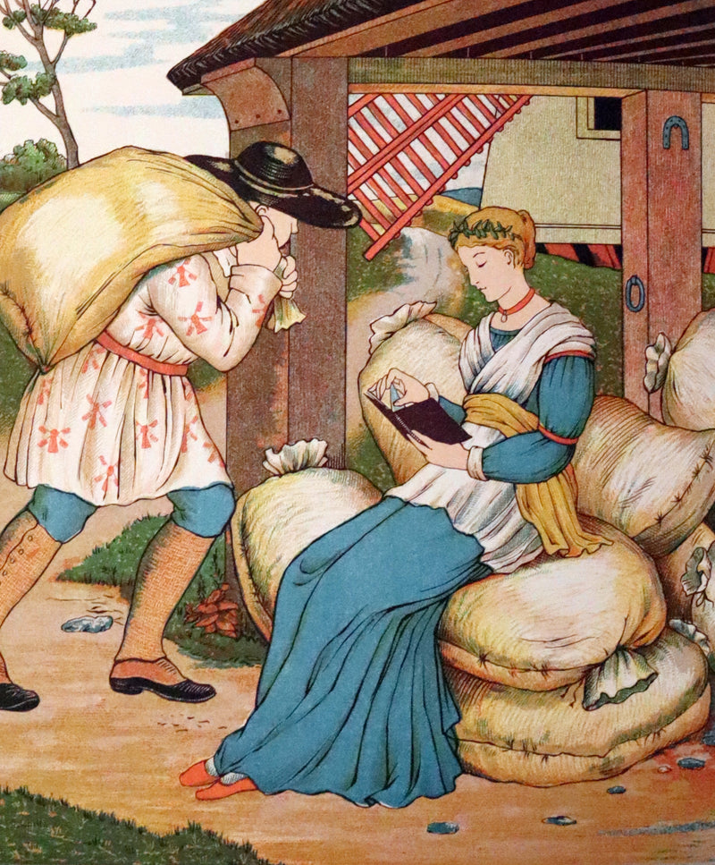 1882 Scarce First Illustrated Edition by George R. Halkett - Rumpelstiltskin by The Brothers Grimm.