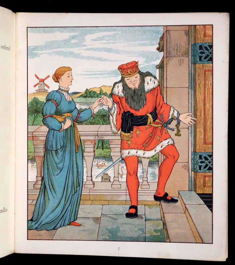 1882 Scarce First Illustrated Edition by George R. Halkett - Rumpelstiltskin by The Brothers Grimm.