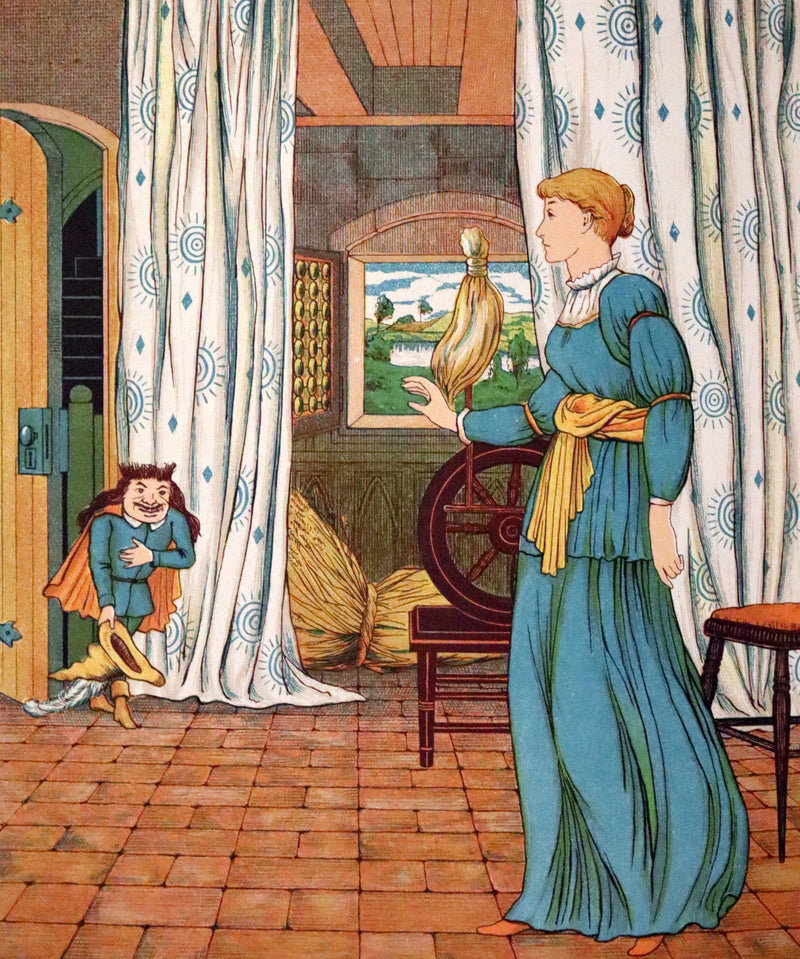 1882 Scarce First Illustrated Edition by George R. Halkett - Rumpelstiltskin by The Brothers Grimm.