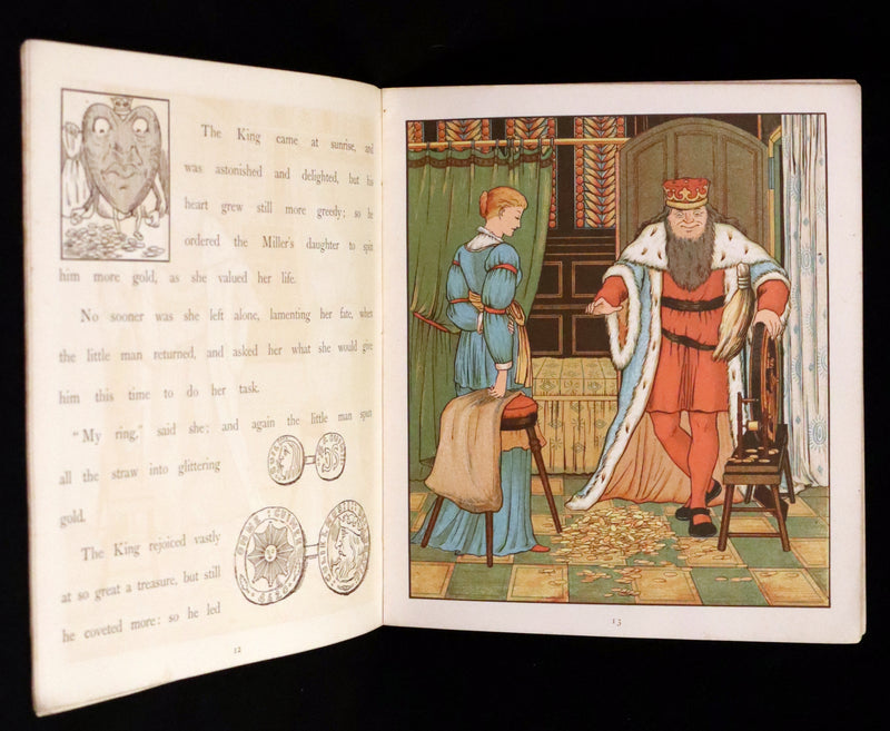 1882 Scarce First Illustrated Edition by George R. Halkett - Rumpelstiltskin by The Brothers Grimm.