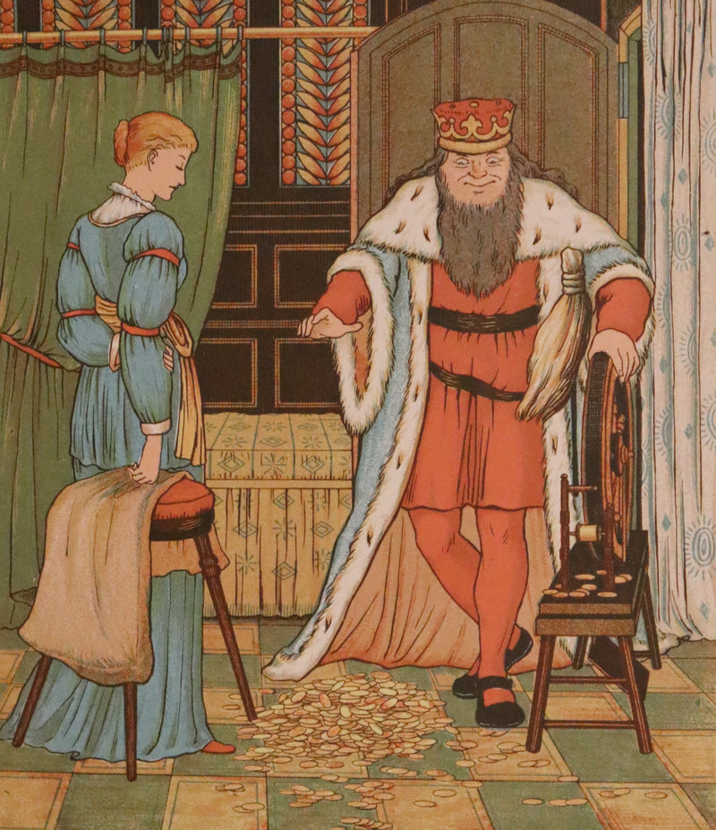 1882 Scarce First Illustrated Edition by George R. Halkett - Rumpelstiltskin by The Brothers Grimm.