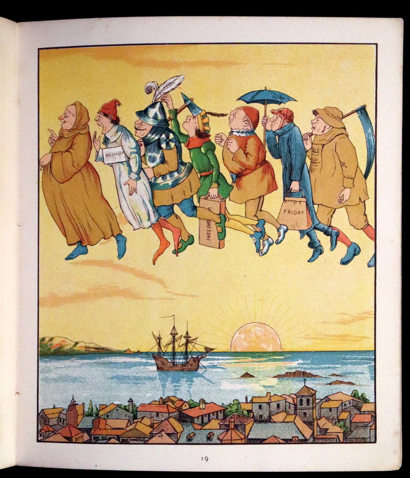 1882 Scarce First Illustrated Edition by George R. Halkett - Rumpelstiltskin by The Brothers Grimm.