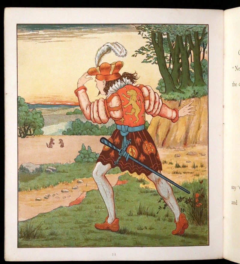 1882 Scarce First Illustrated Edition by George R. Halkett - Rumpelstiltskin by The Brothers Grimm.