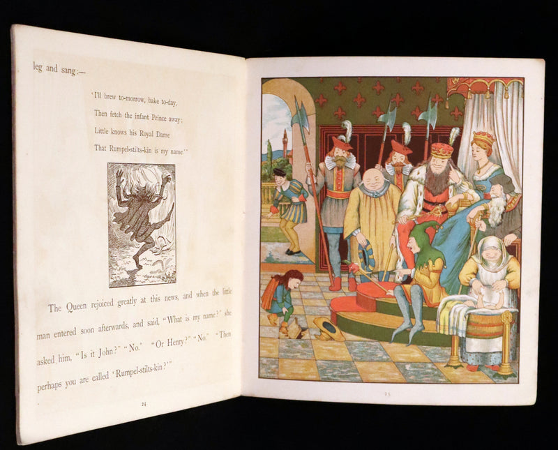 1882 Scarce First Illustrated Edition by George R. Halkett - Rumpelstiltskin by The Brothers Grimm.