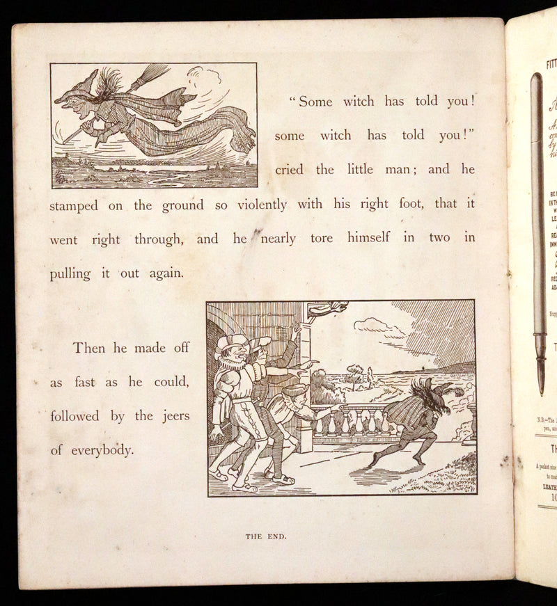 1882 Scarce First Illustrated Edition by George R. Halkett - Rumpelstiltskin by The Brothers Grimm.