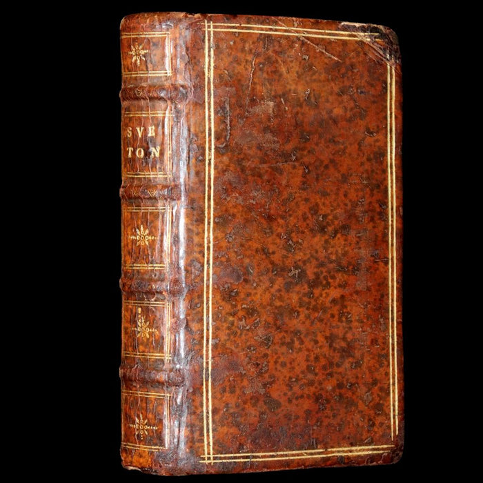 1646 Rare Latin  Book - Lives of the Twelve Caesars by Suetonius - Cum Notationibus Diversorum.