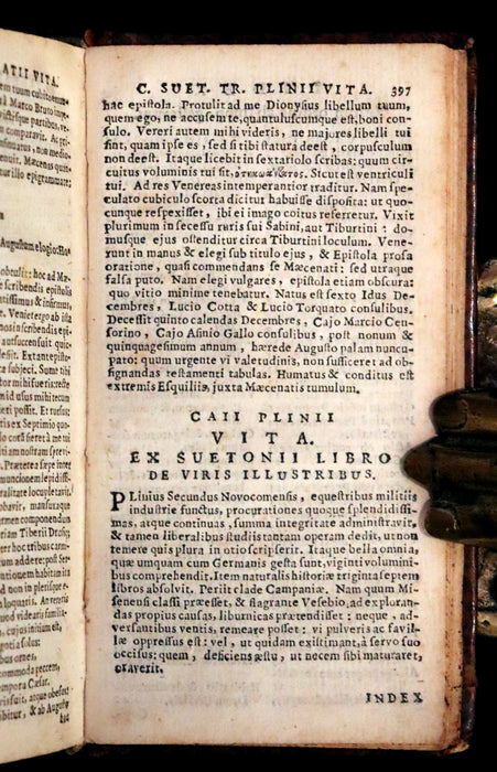 1646 Rare Latin  Book - Lives of the Twelve Caesars by Suetonius - Cum Notationibus Diversorum.