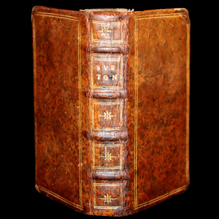 1646 Rare Latin  Book - Lives of the Twelve Caesars by Suetonius - Cum Notationibus Diversorum.