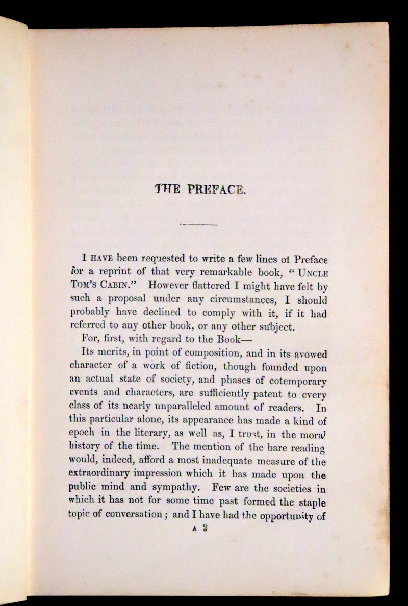 1880 Scarce Edition - Uncle Tom's Cabin by Harriet Beecher Stowe. Color illustrated.