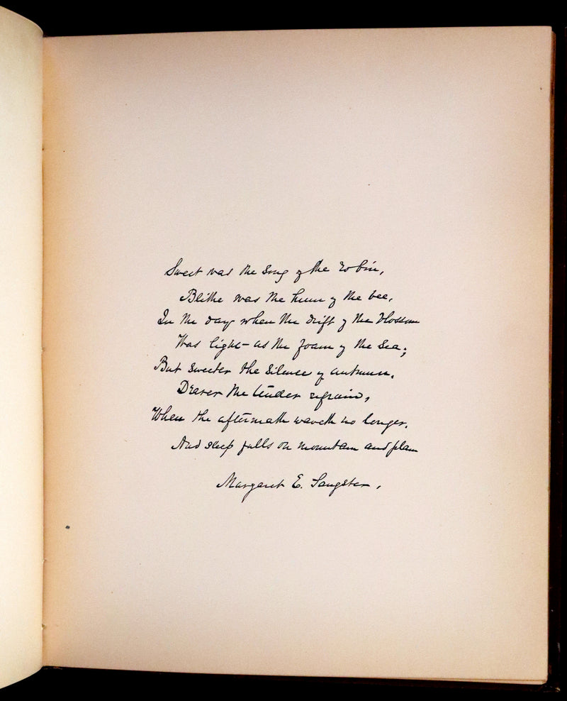 1886 Scarce Victorian Skelding Book ~ Familiar Birds and What the Poets Sing of Them, illustrated by Fidelia Bridges.