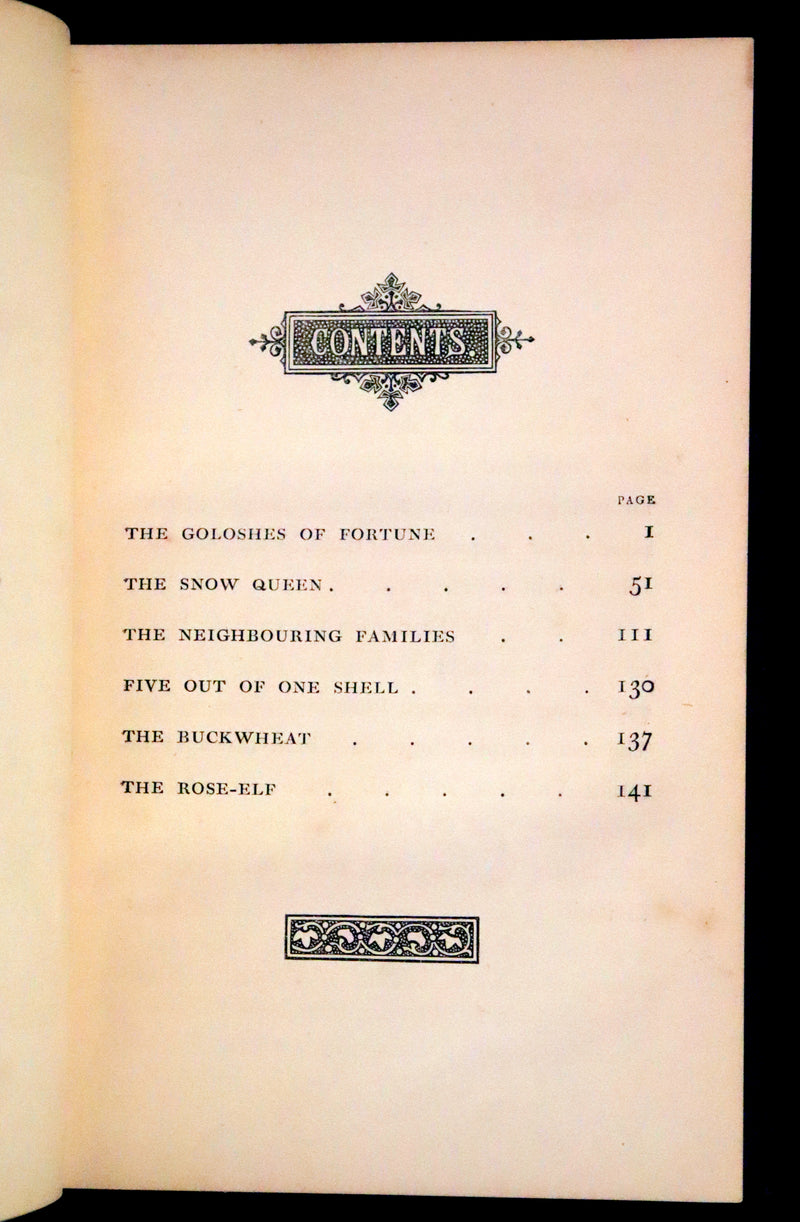 1867 Rare Victorian Edition - Andersen's Goloshes of Fortune and Snow Queen. Illustrated.
