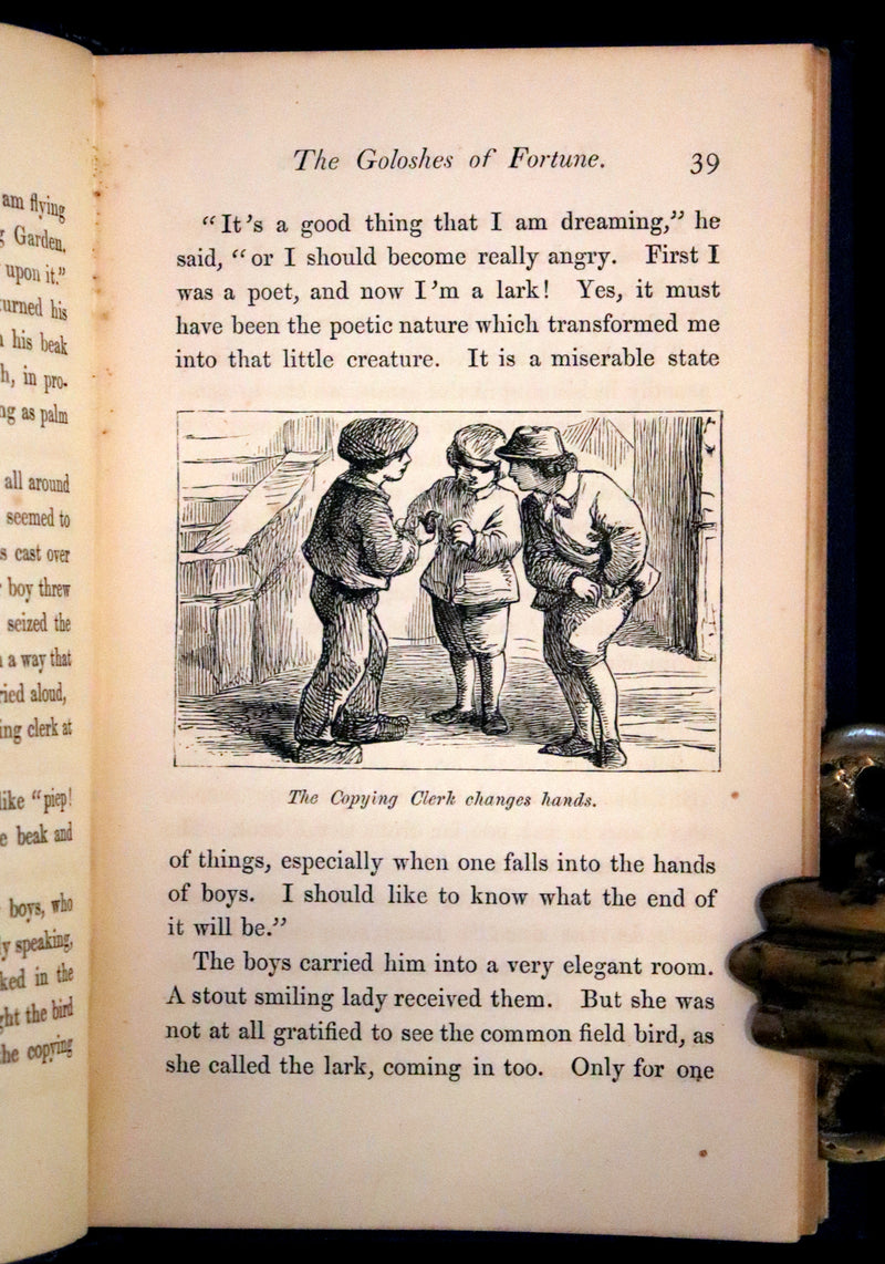 1867 Rare Victorian Edition - Andersen's Goloshes of Fortune and Snow Queen. Illustrated.