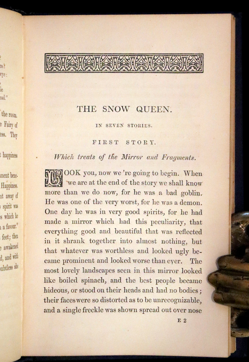1867 Rare Victorian Edition - Andersen's Goloshes of Fortune and Snow Queen. Illustrated.