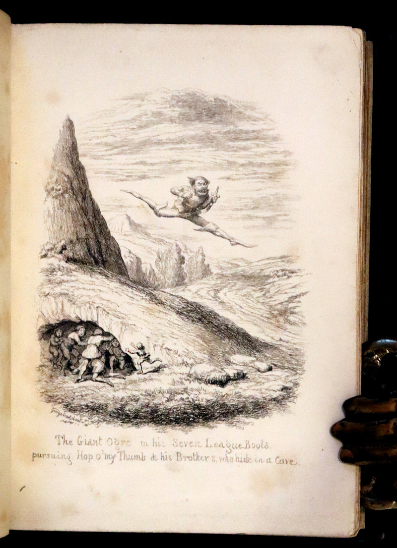 1865 Rare First Edition - George Cruikshank's Fairy Library. Hop O' My Thumb, Jack and The Bean Stalk, Cinderella, Puss in Boots.