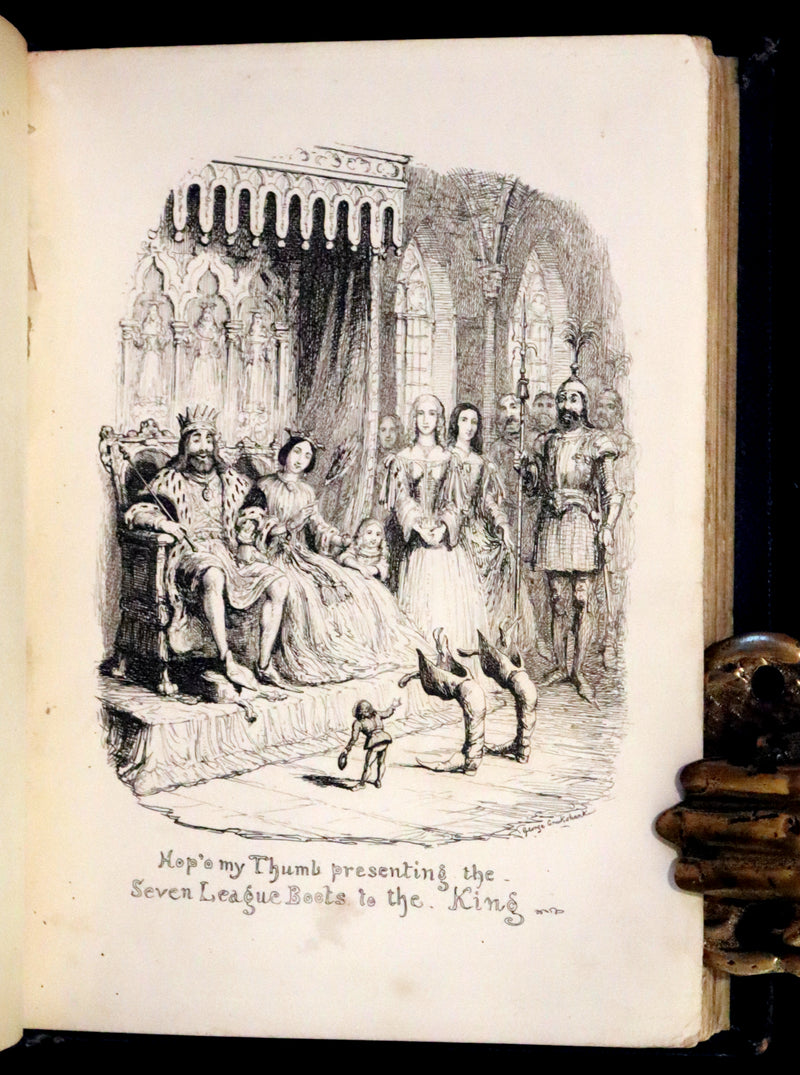 1865 Rare First Edition - George Cruikshank's Fairy Library. Hop O' My Thumb, Jack and The Bean Stalk, Cinderella, Puss in Boots.