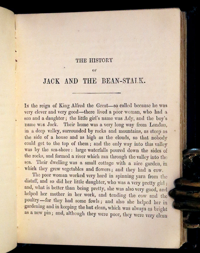 1865 Rare First Edition - George Cruikshank's Fairy Library. Hop O' My Thumb, Jack and The Bean Stalk, Cinderella, Puss in Boots.