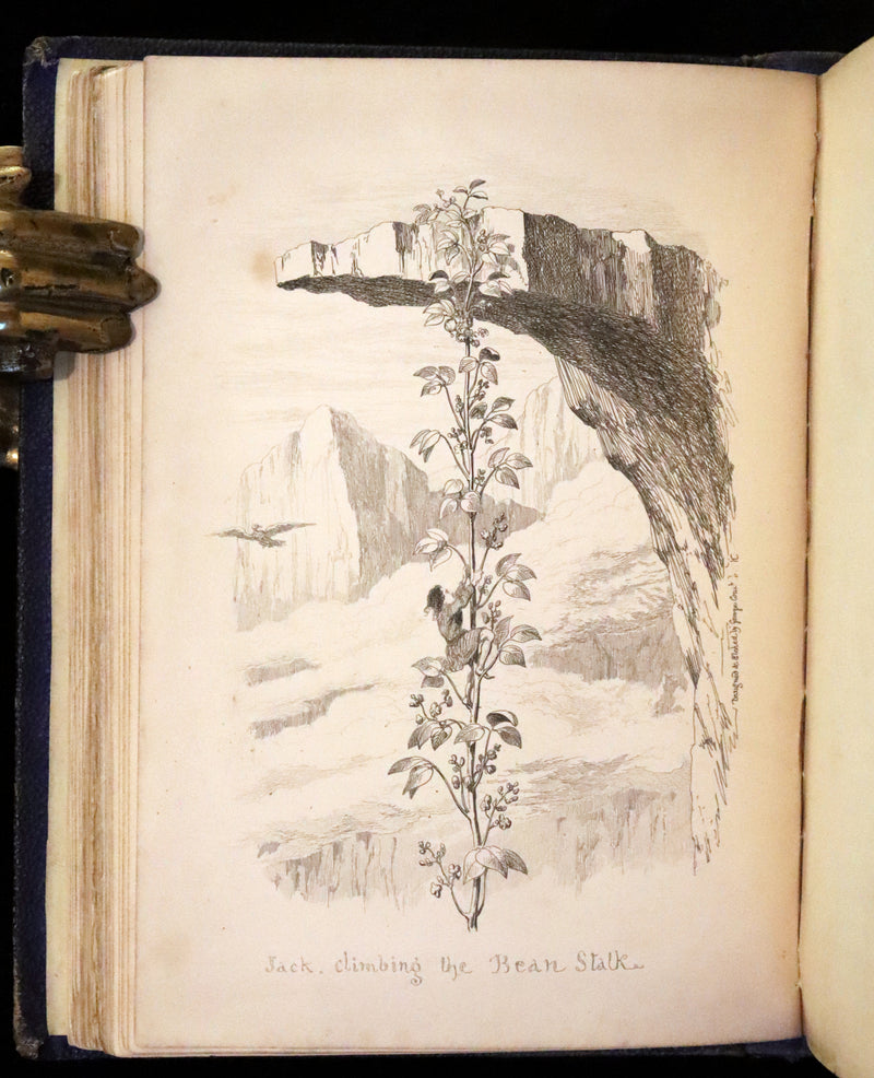 1865 Rare First Edition - George Cruikshank's Fairy Library. Hop O' My Thumb, Jack and The Bean Stalk, Cinderella, Puss in Boots.