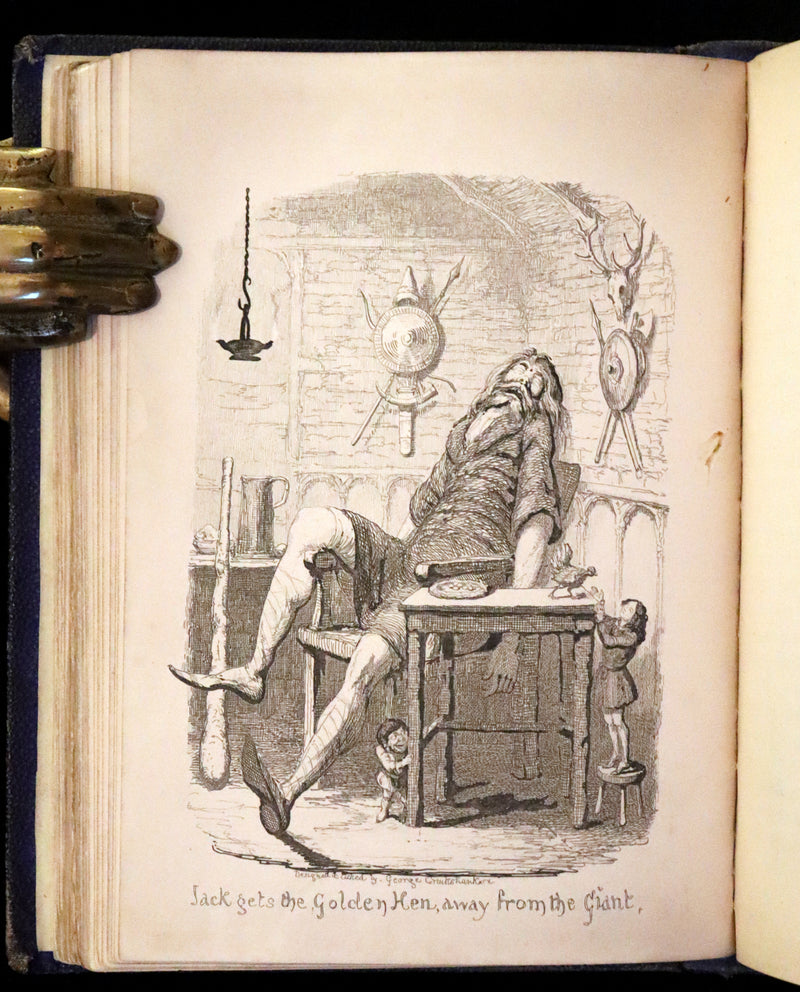 1865 Rare First Edition - George Cruikshank's Fairy Library. Hop O' My Thumb, Jack and The Bean Stalk, Cinderella, Puss in Boots.